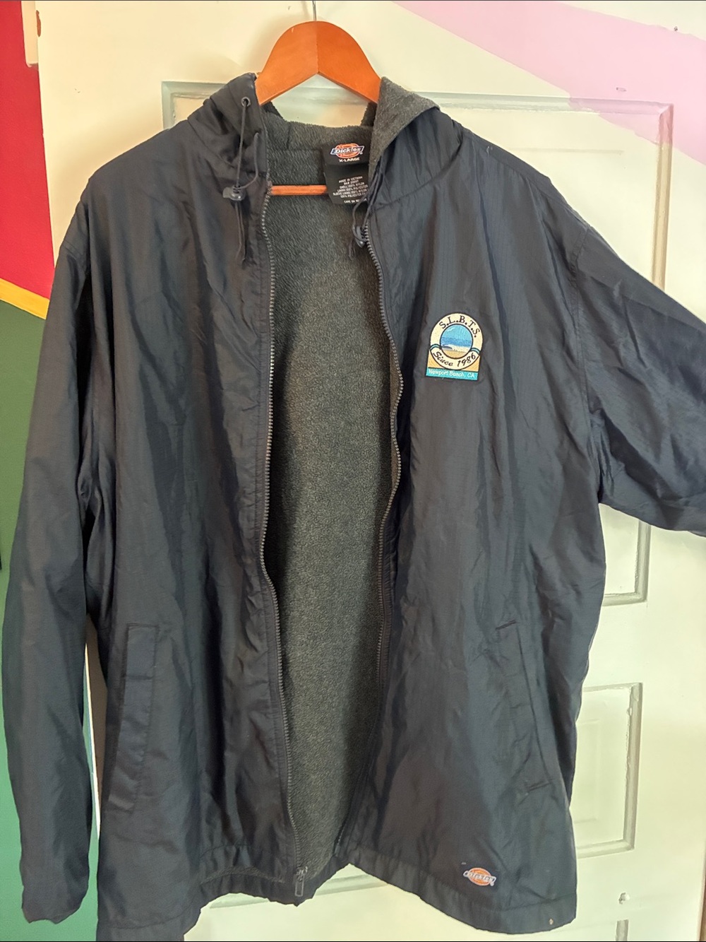 Classic Men's Navy Hooded Jacket